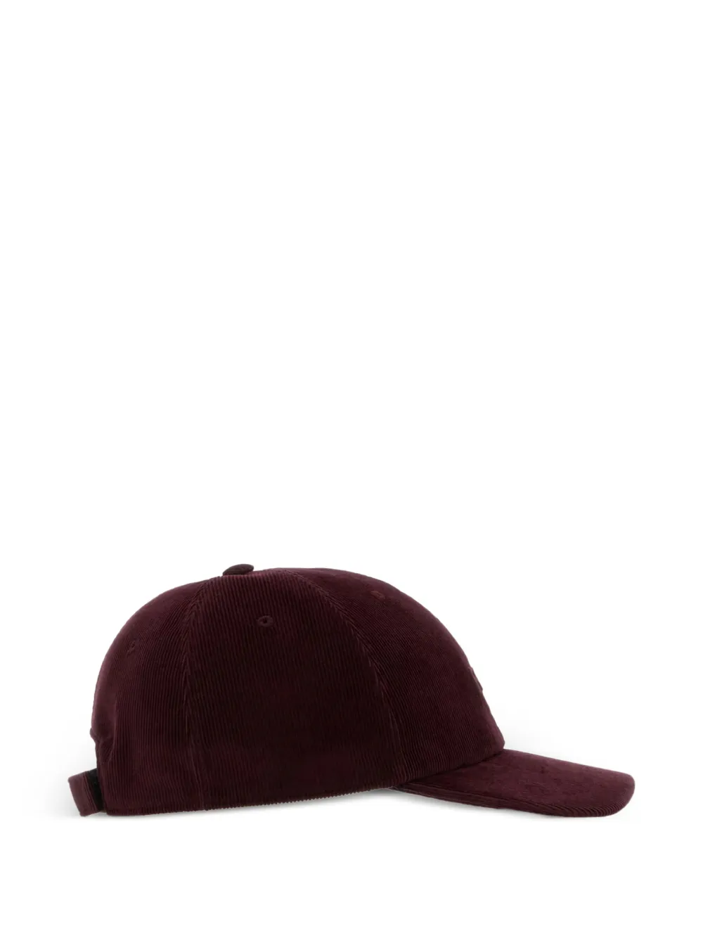 FENDI Honkbalpet met ribfluwelen textuur Rood