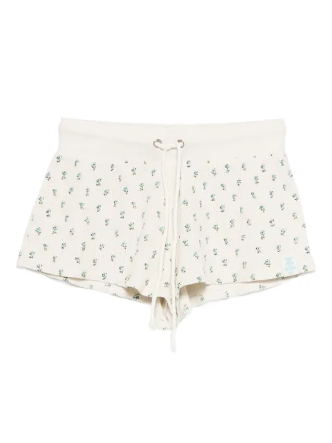 Frankies Bikinis Noah thermal floral-print shorts