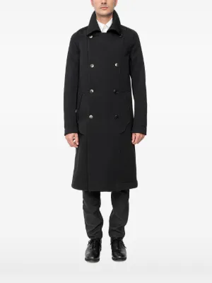 VETEMENTS double-breasted Belted Trench Coat | Black | FARFETCH