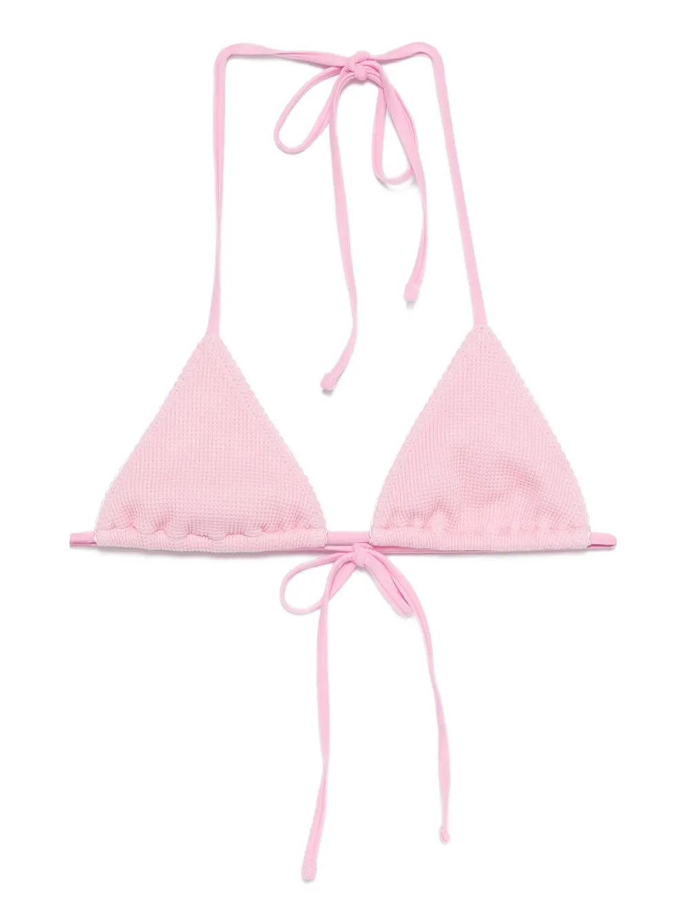 Frankies Bikinis Nick tie-detail bikini top - Rosa