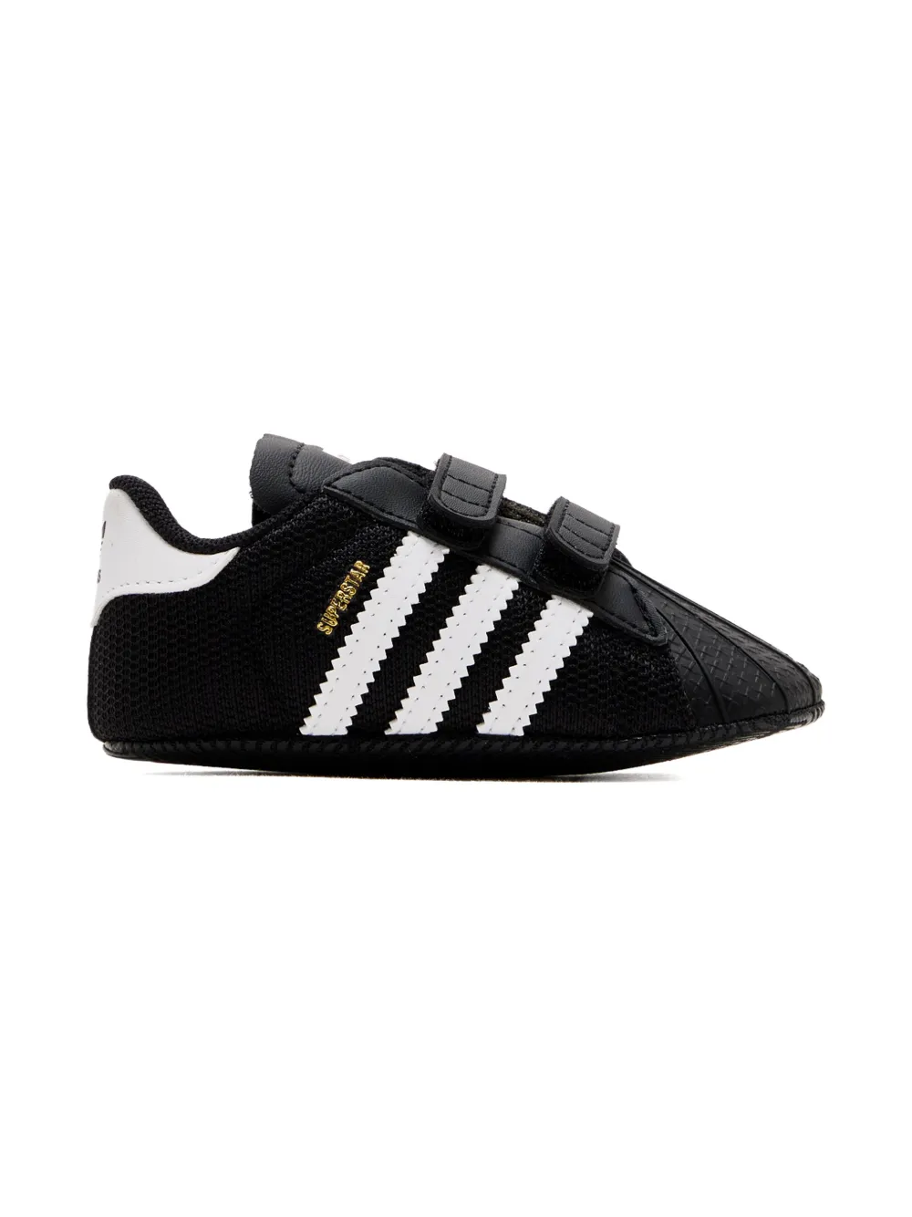 adidas Kids Superstar babyschoentjes met klittenband Zwart