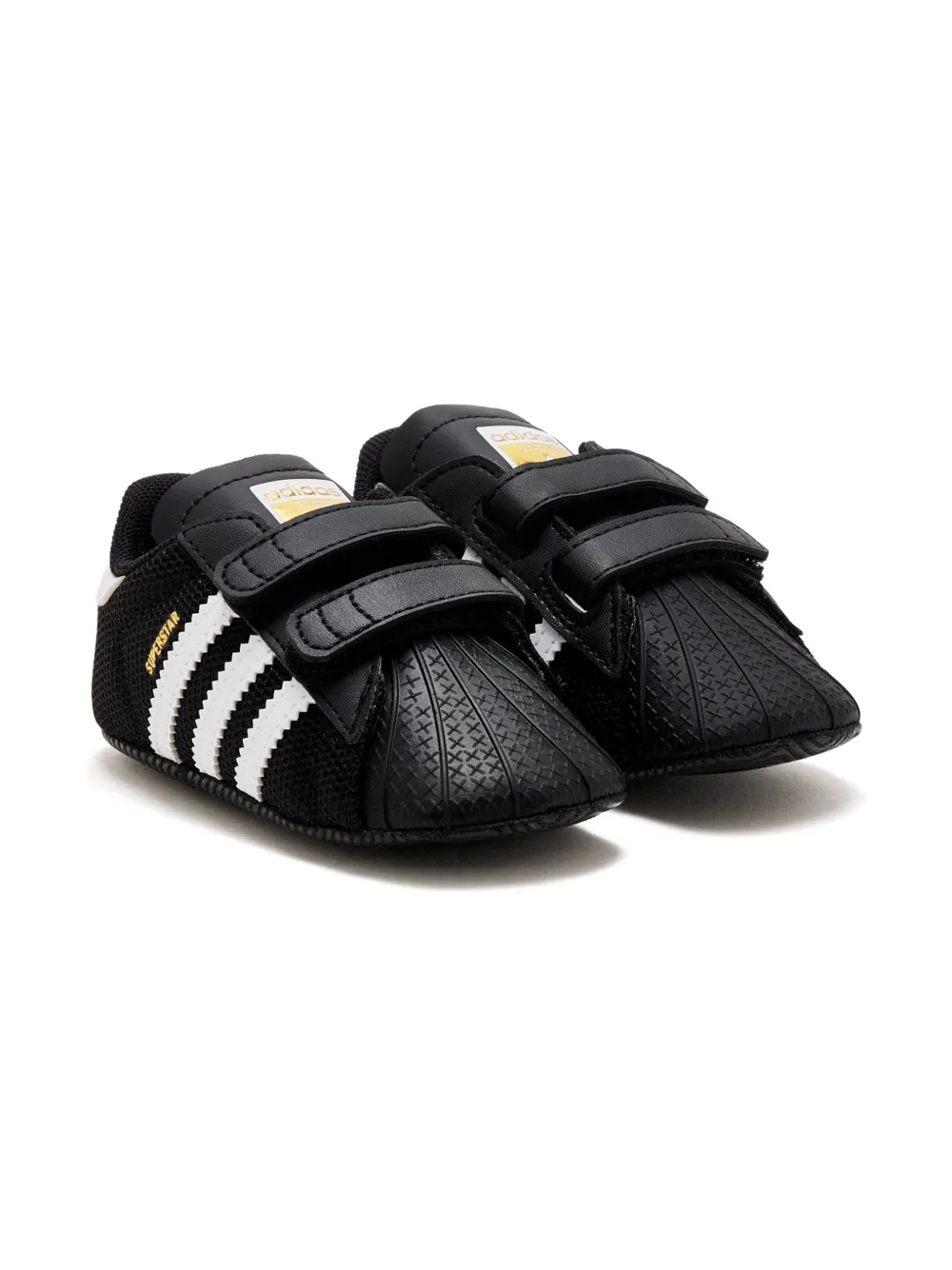 Adidas Kids Superstar babyschoentjes met klittenband Zwart