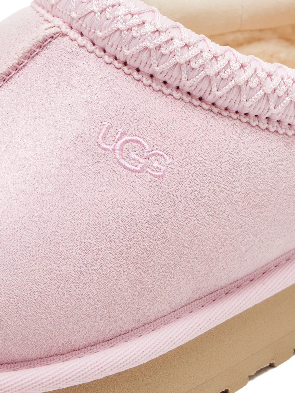 Ugg Tazz Dazzle Logo-embroidered Slippers In Pink