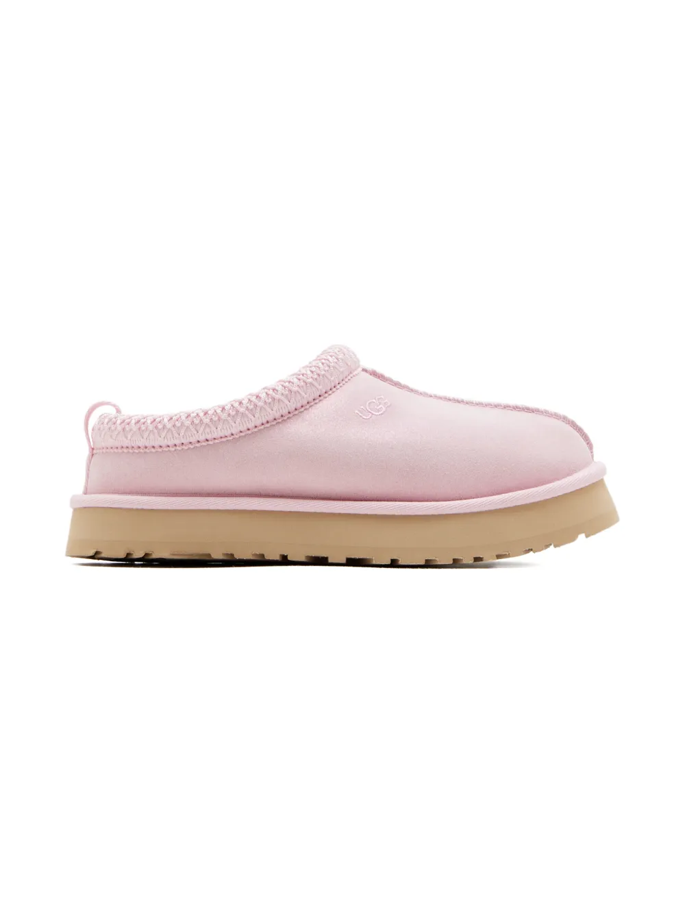 Ugg Tazz Dazzle Logo-embroidered Slippers In Pink