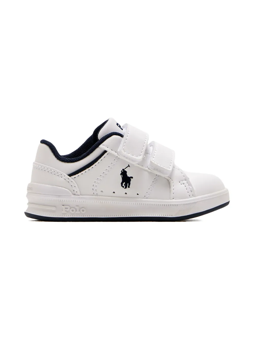 POLO RALPH LAUREN KIDS touch-strap low-top sneakers - Bianco