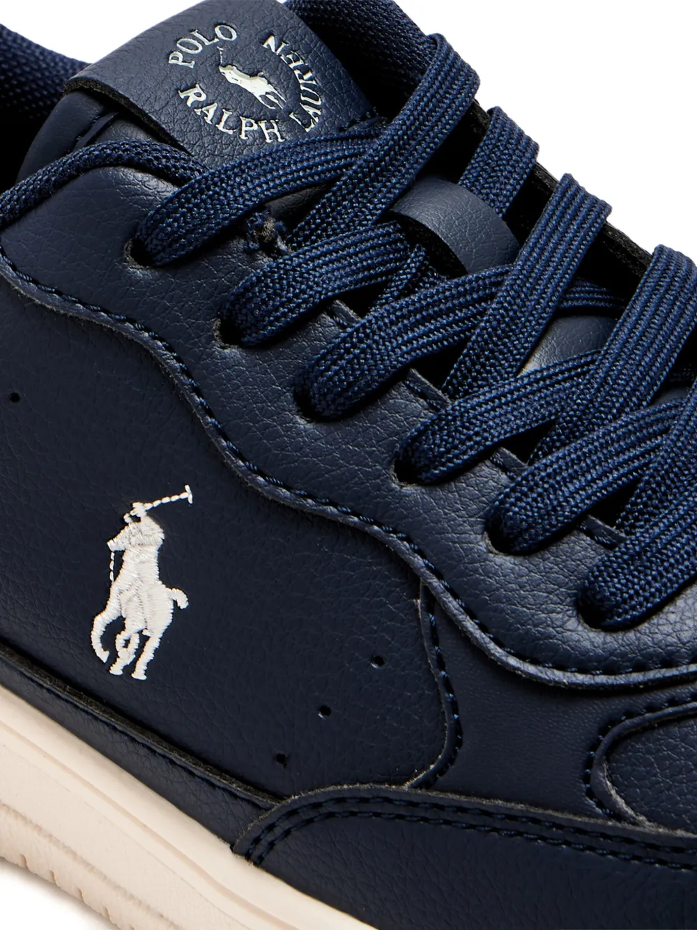 POLO RALPH LAUREN KIDS logo-detail lace-up sneakers Blauw