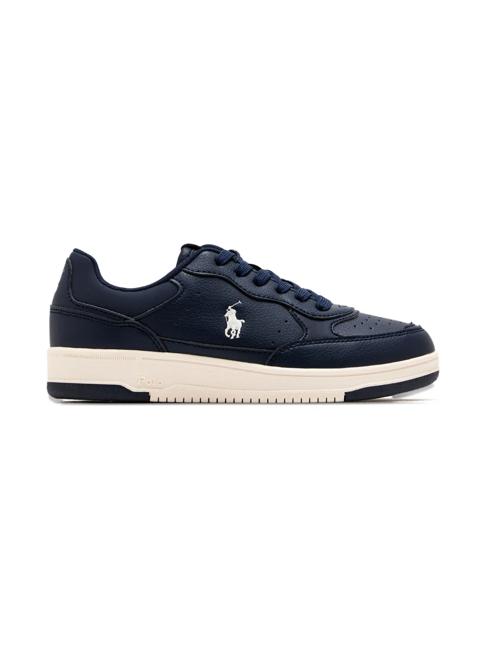 POLO RALPH LAUREN KIDS logo-detail lace-up sneakers Blauw
