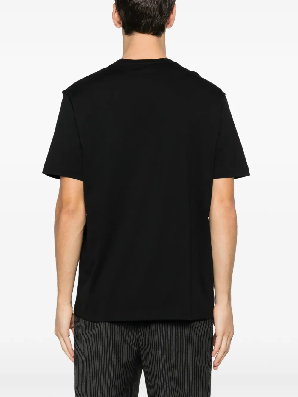 Emporio Armani T-shirt met geborduurd logo Zwart
