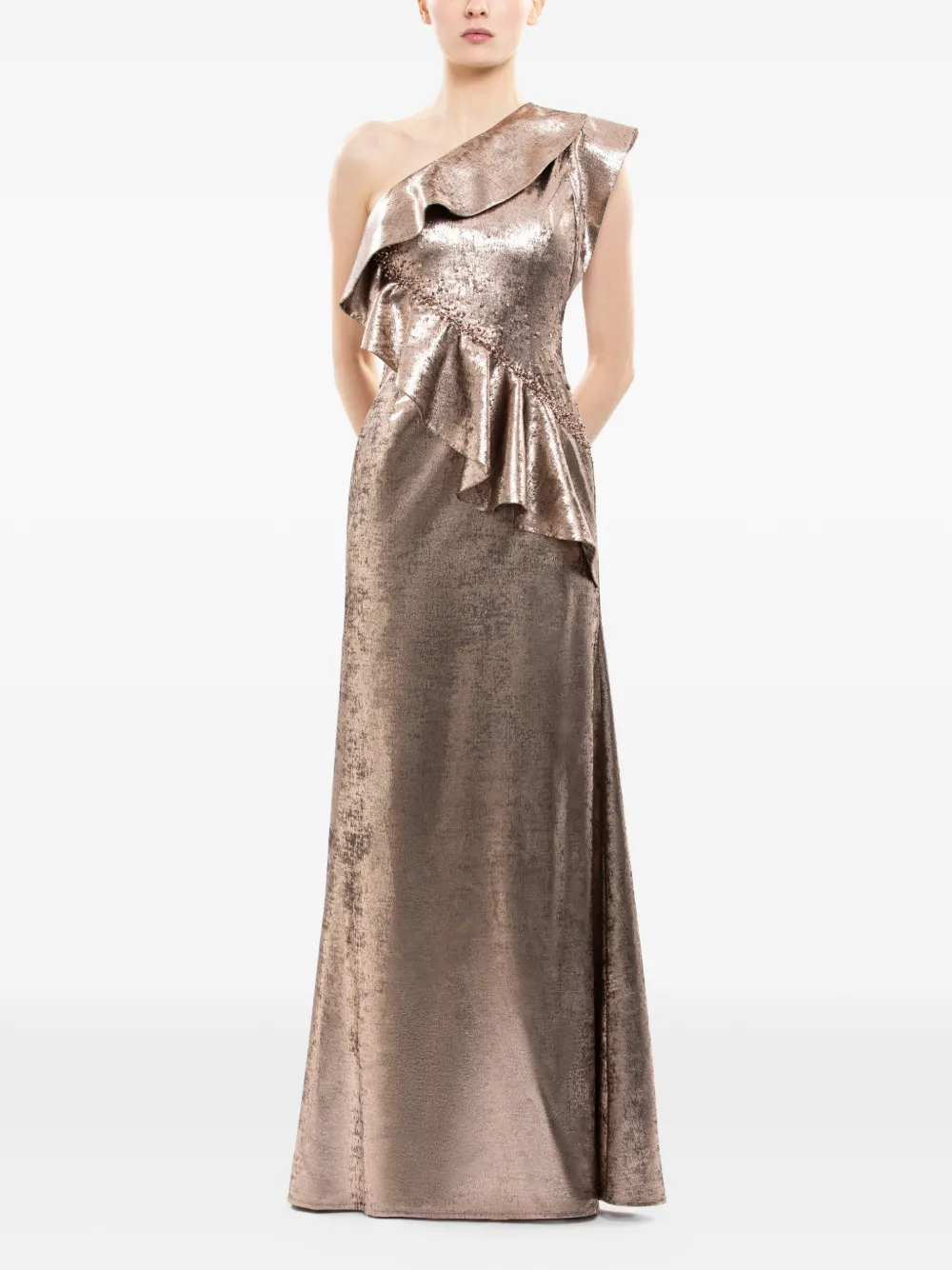 Saiid Kobeisy Asymmetrische maxi-jurk - Bruin