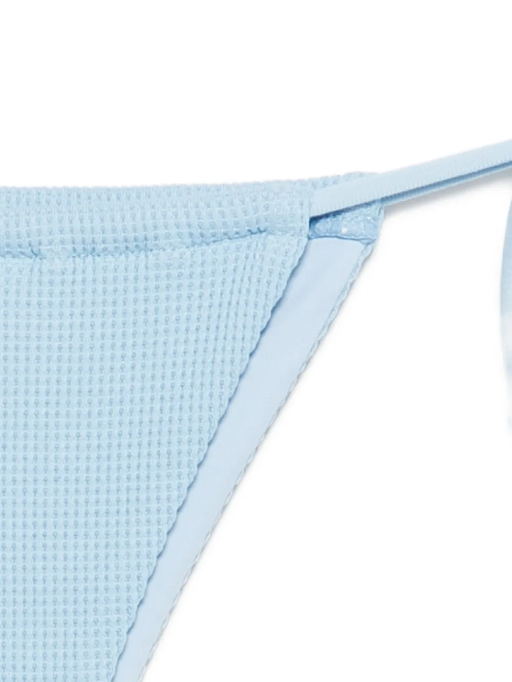  Frankies Bikinis Tia Tie-detail Bikini Bottom - Blue 