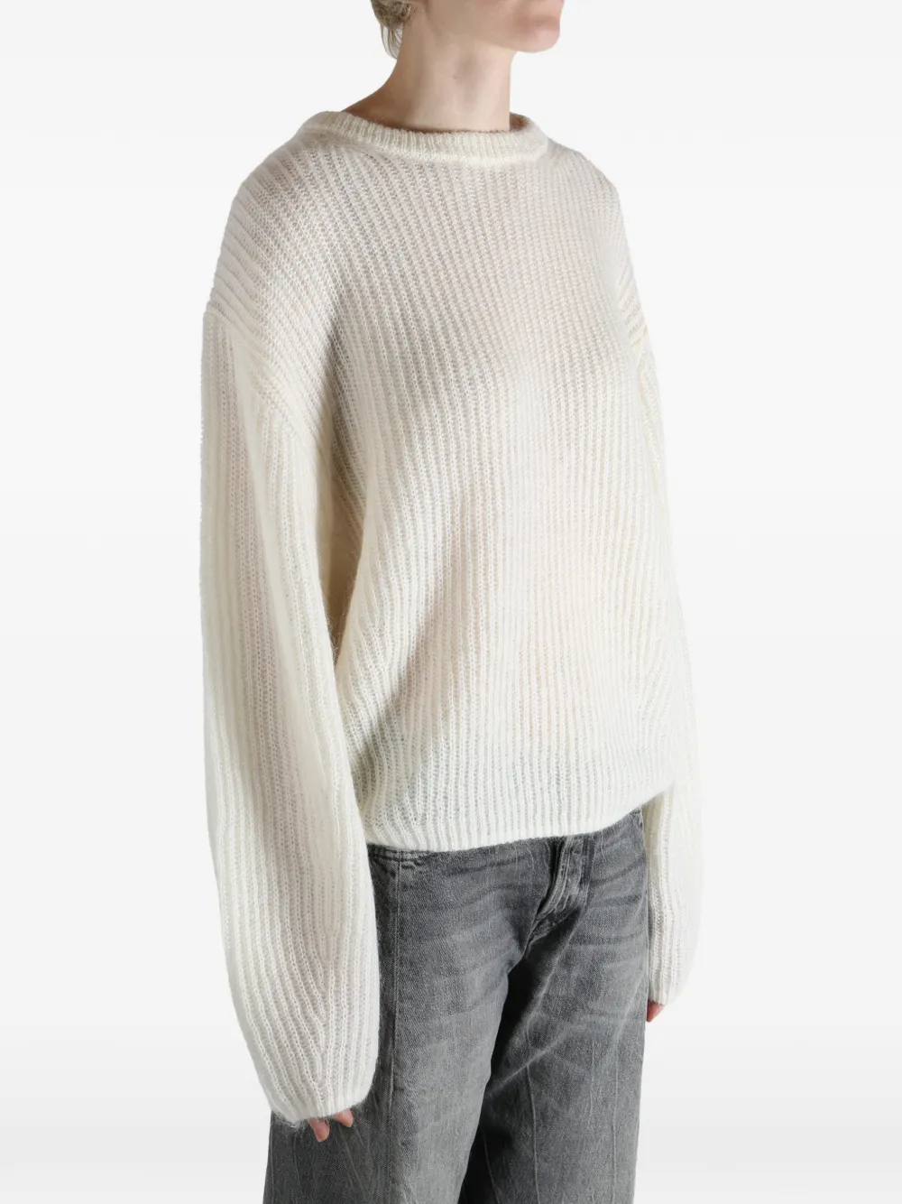 TOTEME Geribbelde sweater Beige