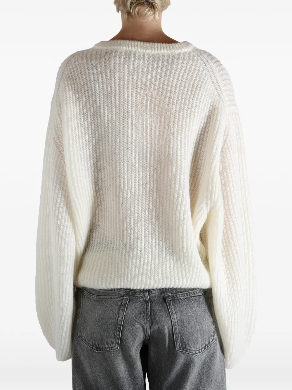 TOTEME Geribbelde sweater Beige