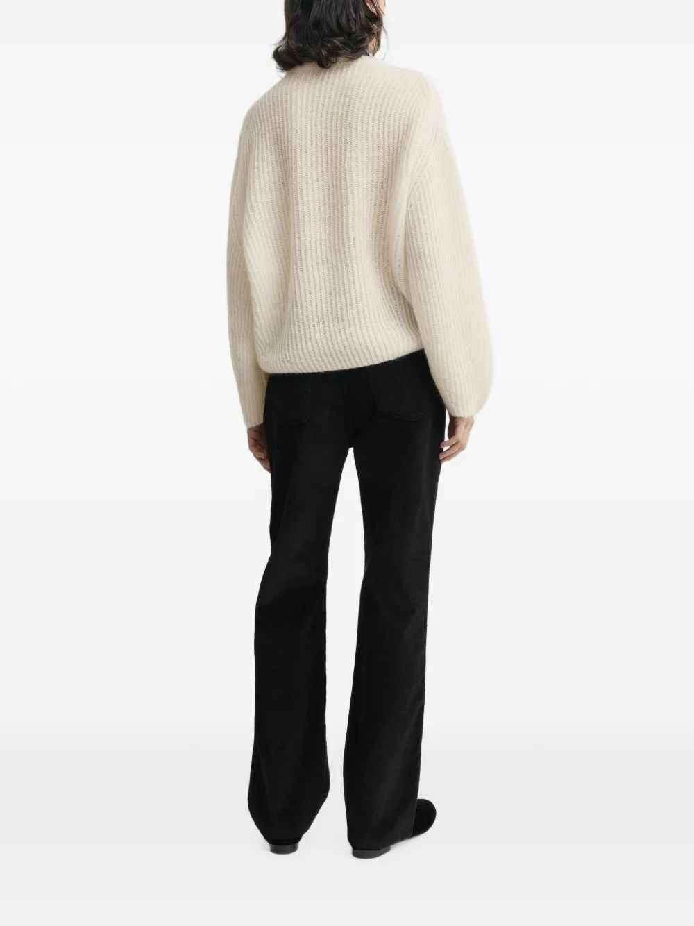 TOTEME Geribbelde sweater Beige