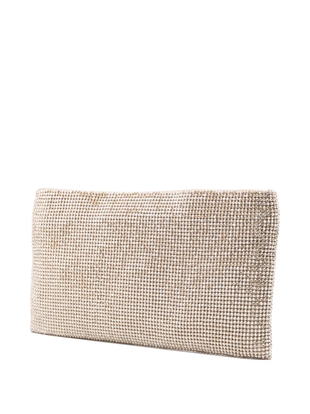 Benedetta Bruzziches Your Best Friend La Petite Embellished Chain Clutch Bag In Gold