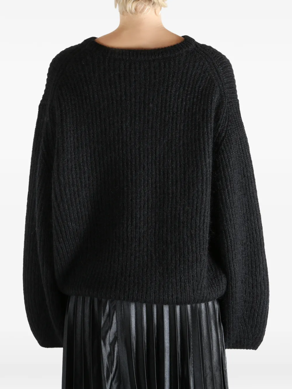 TOTEME Geribbelde sweater Zwart