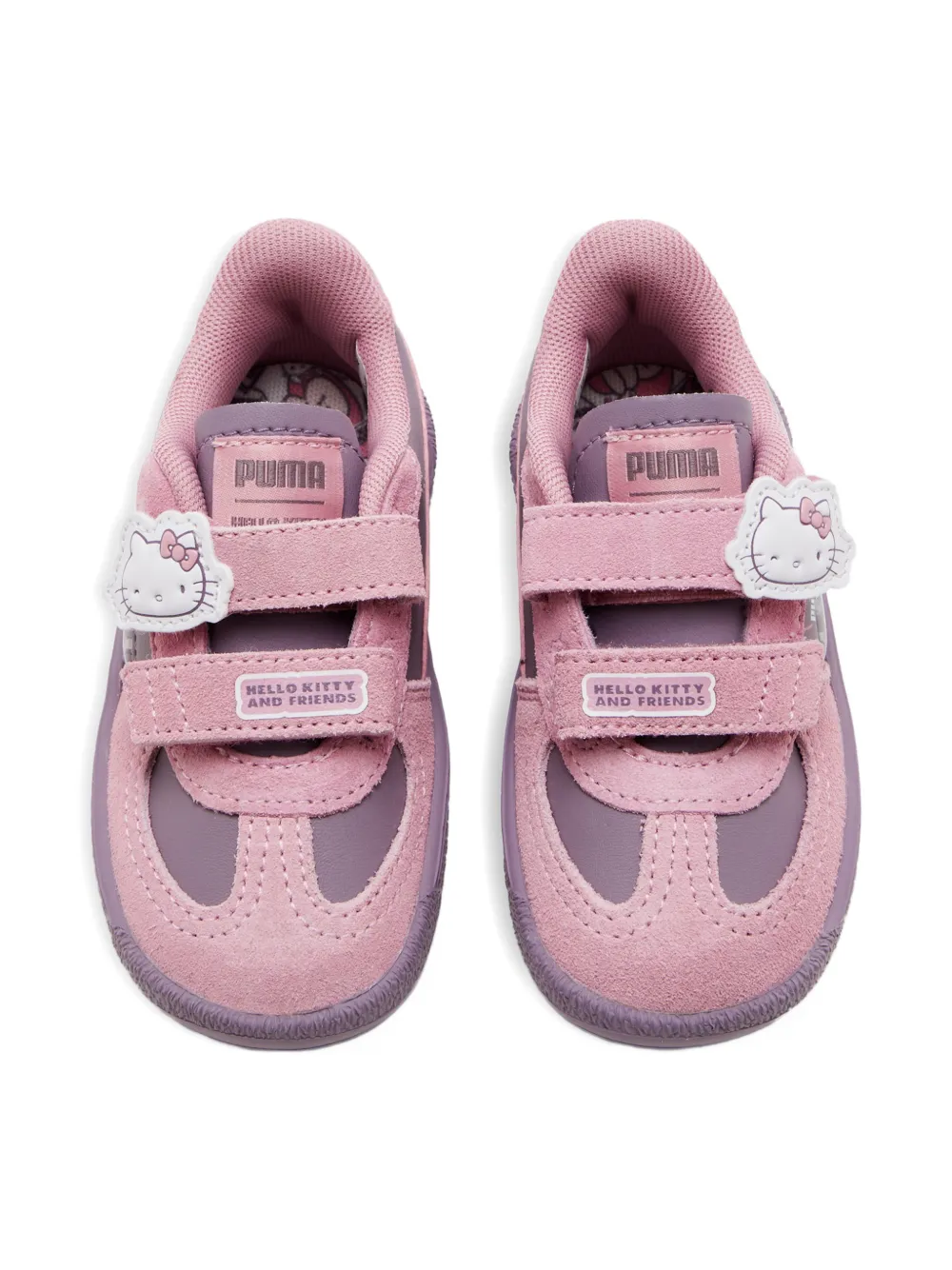 Puma Kids x Hello Kitty Palermo sneakers met klittenband Roze
