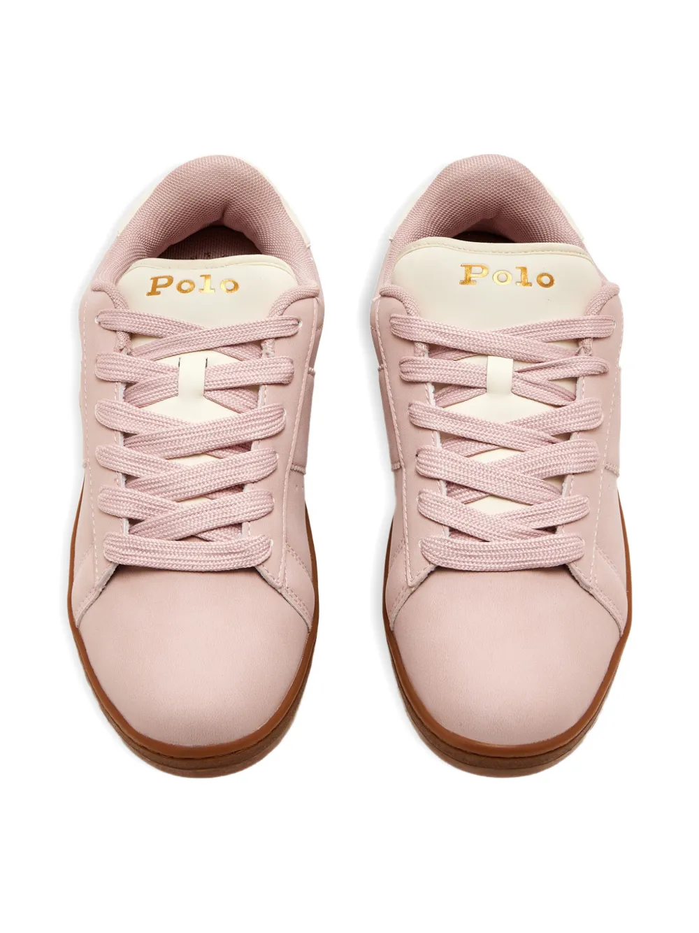 POLO RALPH LAUREN KIDS Knollan logo-detail sneakers Roze