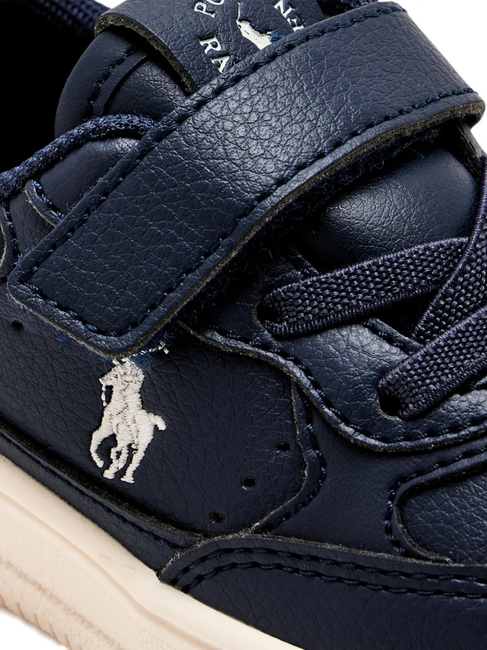 POLO RALPH LAUREN KIDS touch-strap logo-detail sneakers Blauw
