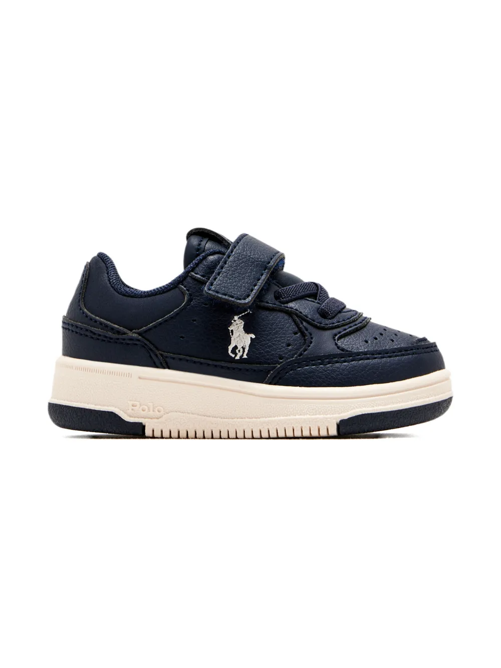 POLO RALPH LAUREN KIDS touch-strap logo-detail sneakers Blauw