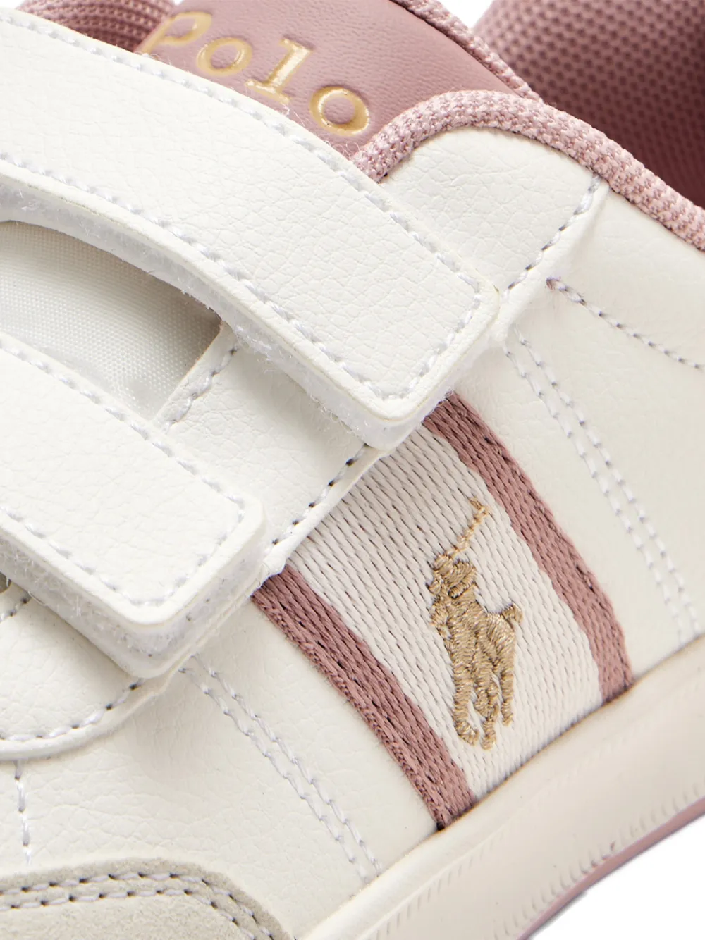 POLO RALPH LAUREN KIDS touch-strap logo-detail sneakers Wit