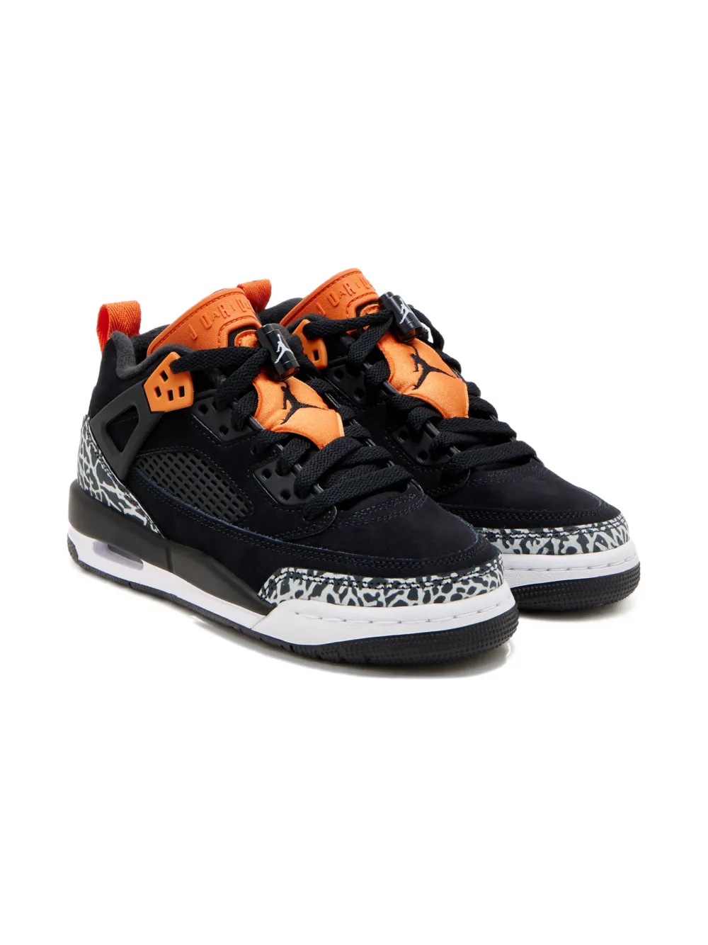 Nike Kids' Spizike Low Animal-print Lace-up Sneakers In Black