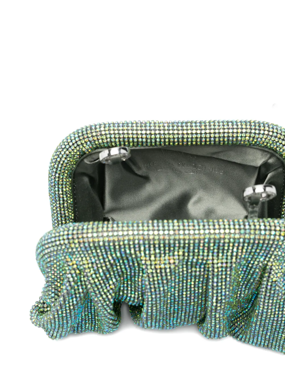 Benedetta Bruzziches Venus La Petite Embellished Clutch Bag In Green