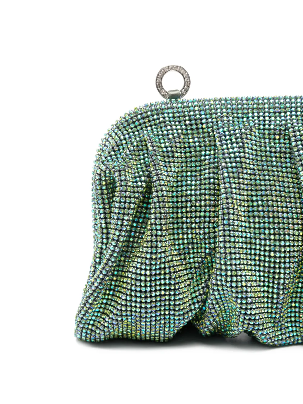 Benedetta Bruzziches Venus La Petite Embellished Clutch Bag In Green