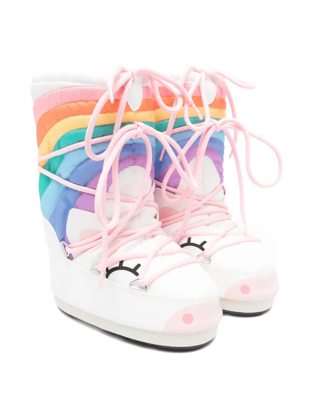 Moon Boot Kids graphic-print boots - Bianco