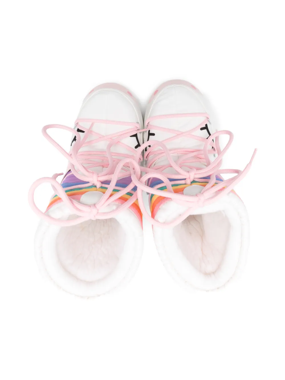 Moon Boot Kids graphic-print boots Wit