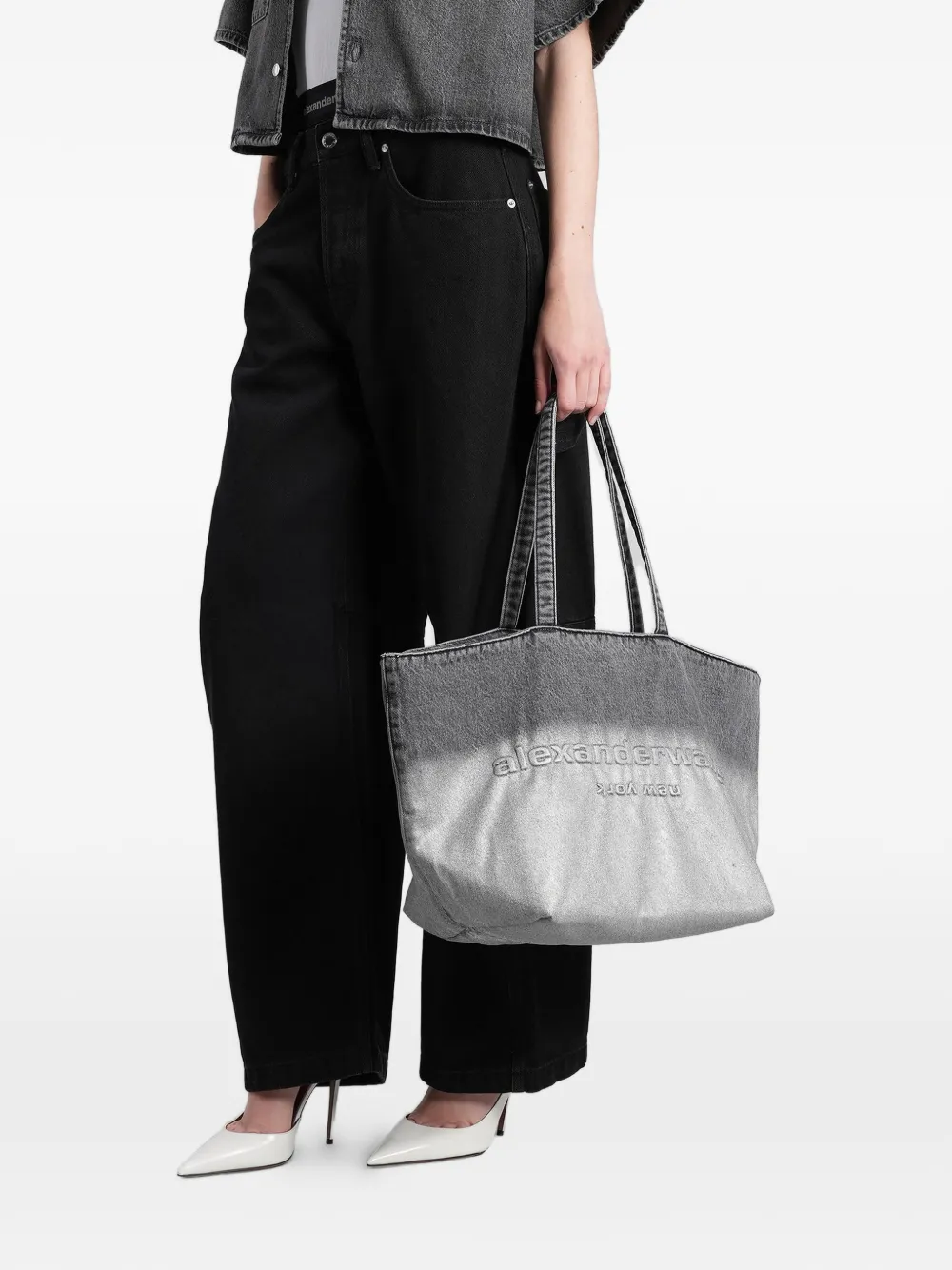 Alexander Wang Jeans met vijf zakken Zwart
