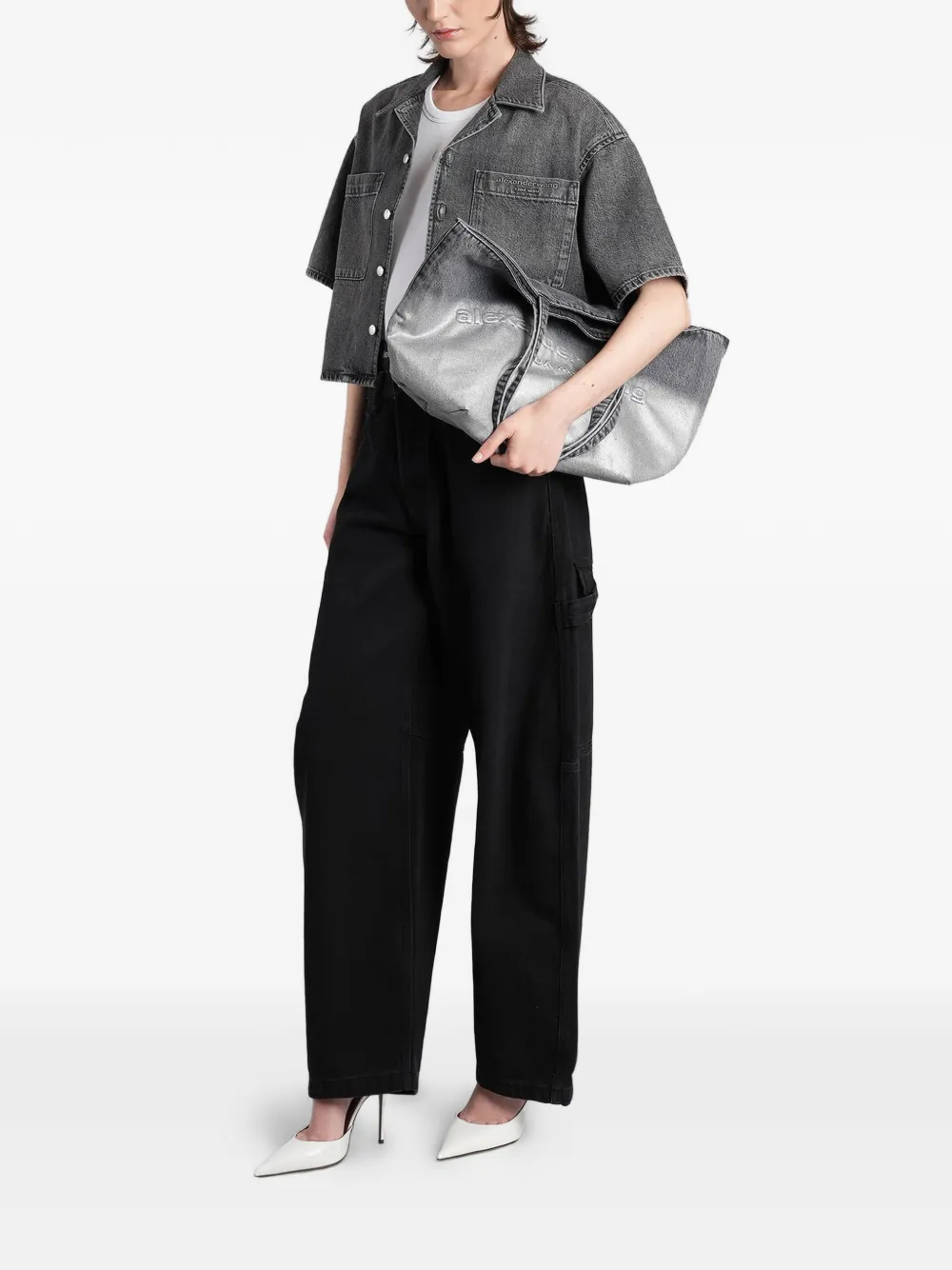 Alexander Wang Jeans met vijf zakken Zwart
