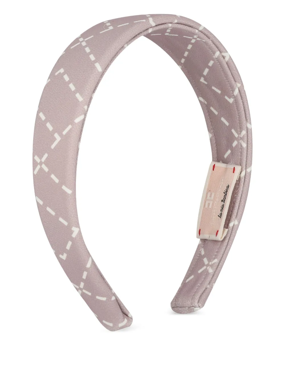 Elisabetta Franchi Kids stripe-pattern headband - Rosa