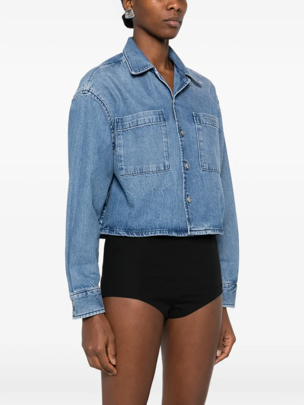  Alexander Wang Buttoned Pocket Shirt - Blue 