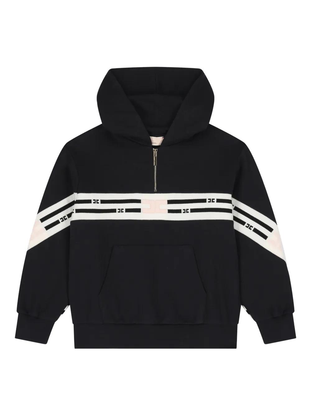 Elisabetta Franchi Kids zip-fastening hoodie - Nero