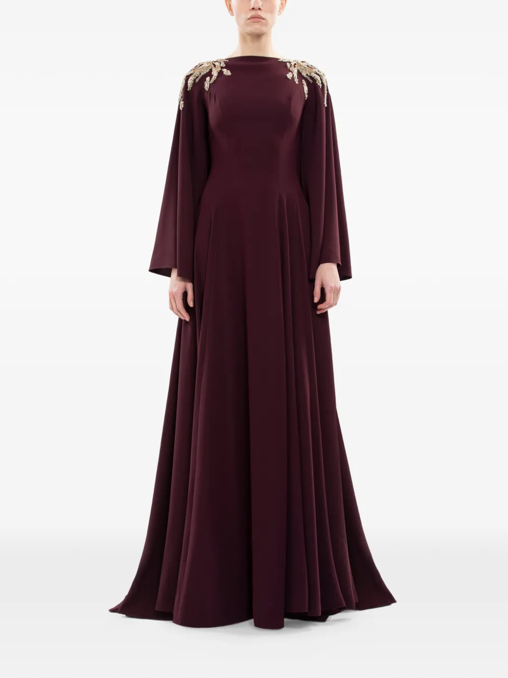 Saiid Kobeisy embellished maxi dress - Paars