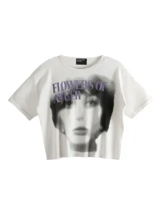 Enfants Riches Déprimés face-print short-sleeve T-shirt | White