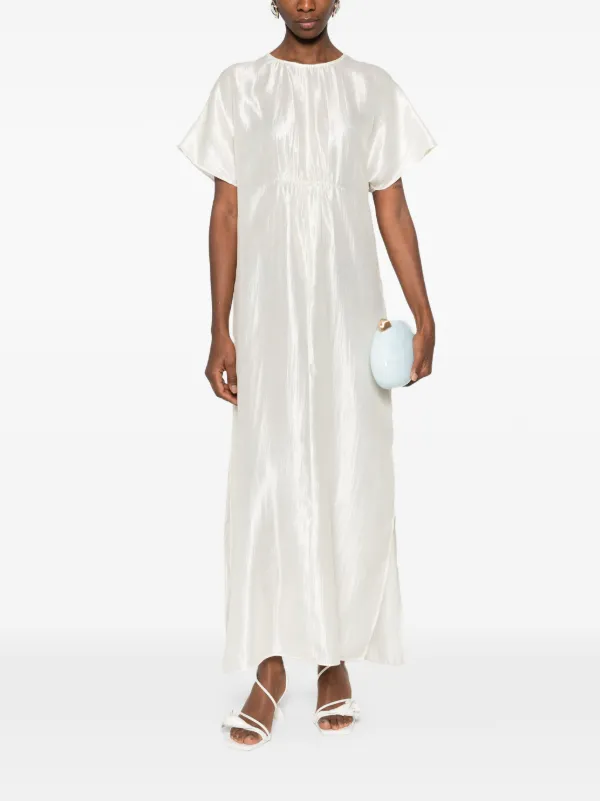 chinese dress ladies Edel Short Sleeve Maxi Dress - White main image 1