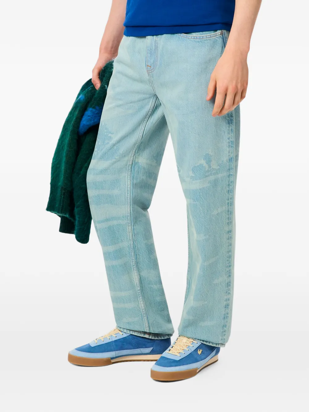 Lacoste logo-detail jeans - Blauw