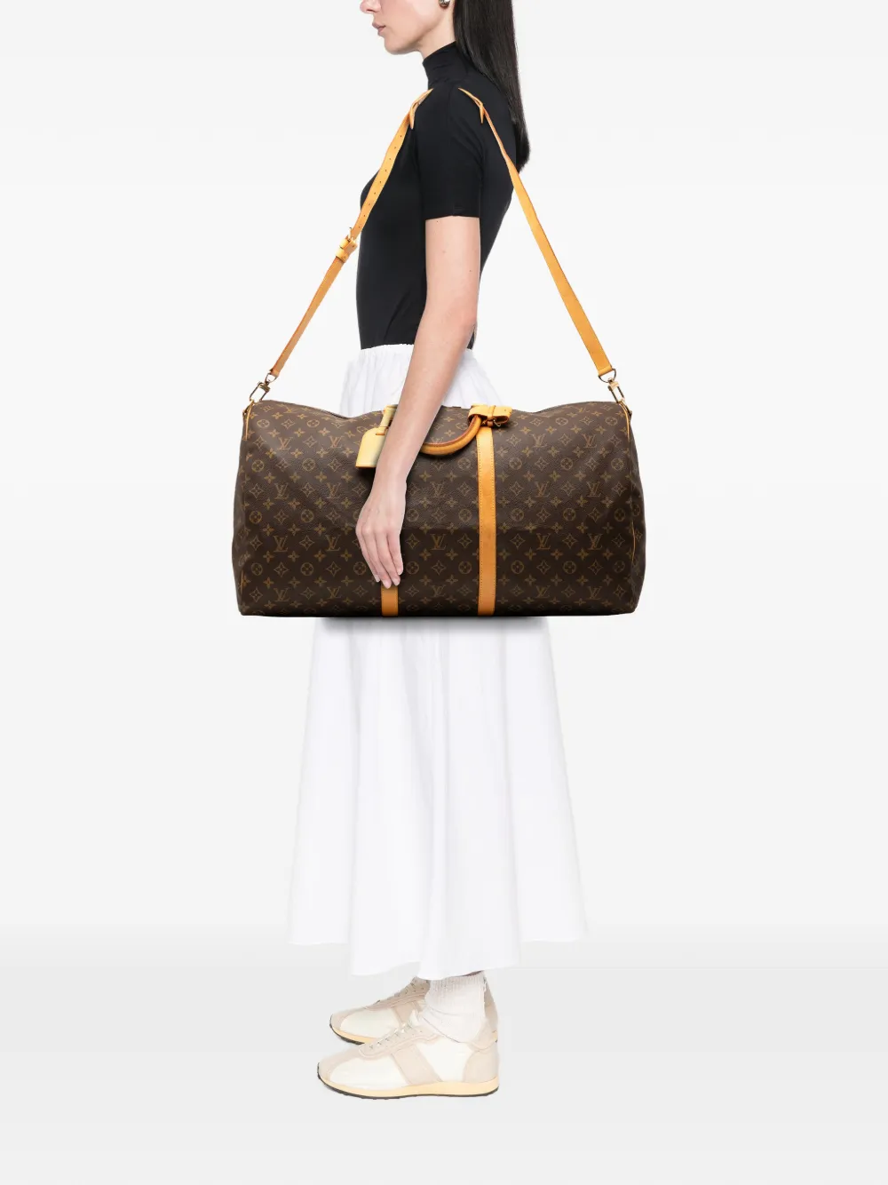 Louis Vuitton Pre-Owned 1996 Monogram Keepall Bandouliere 60 travel bag | Pre-Owned | Image 2