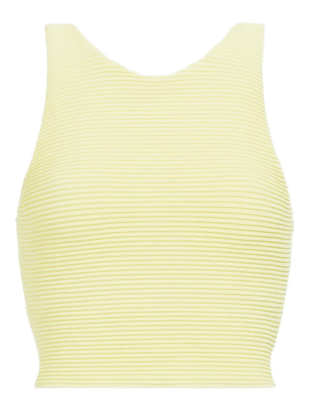 Aje Agave ribbed top - Giallo