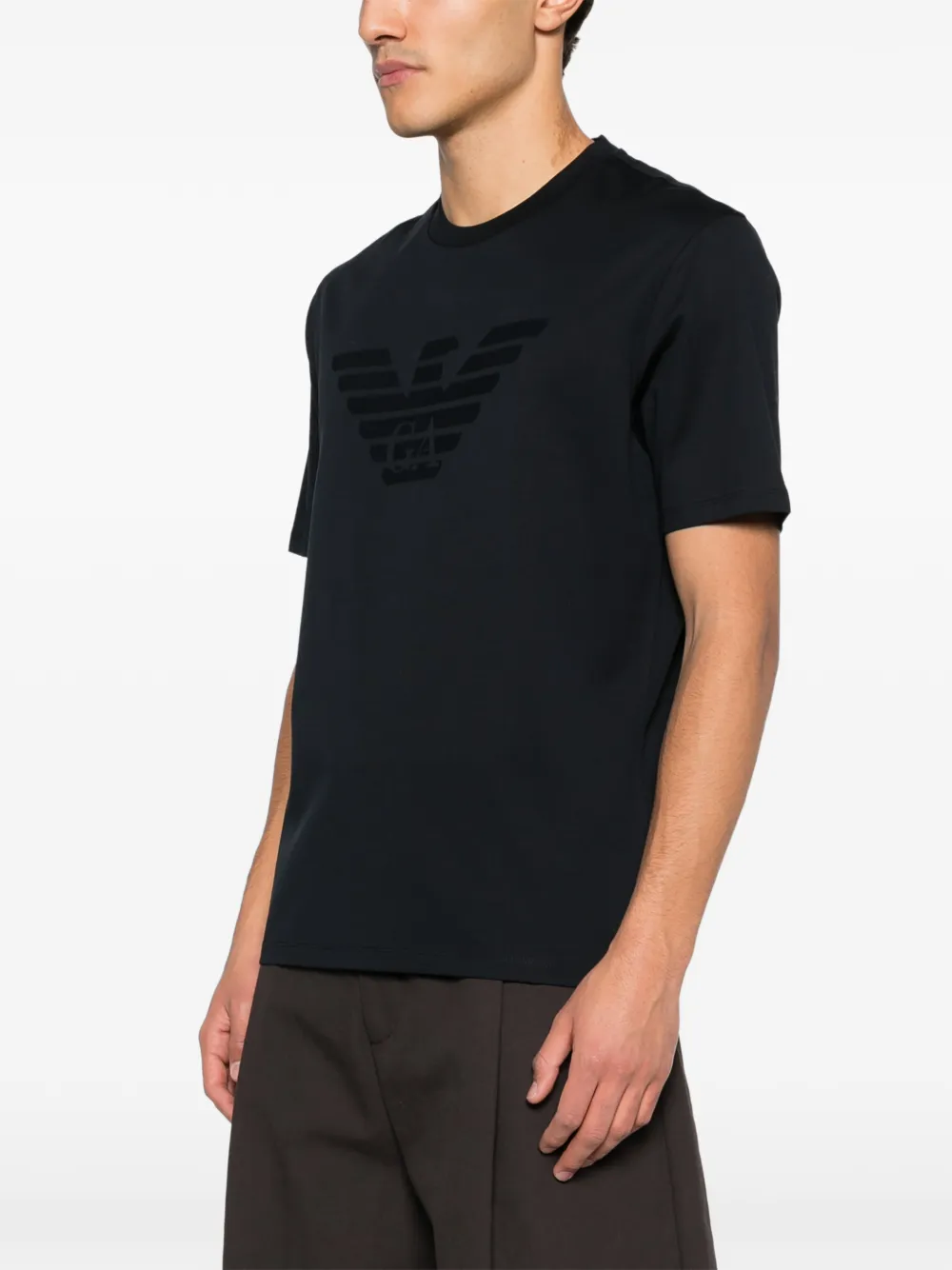 Emporio Armani T-shirt met logo Zwart