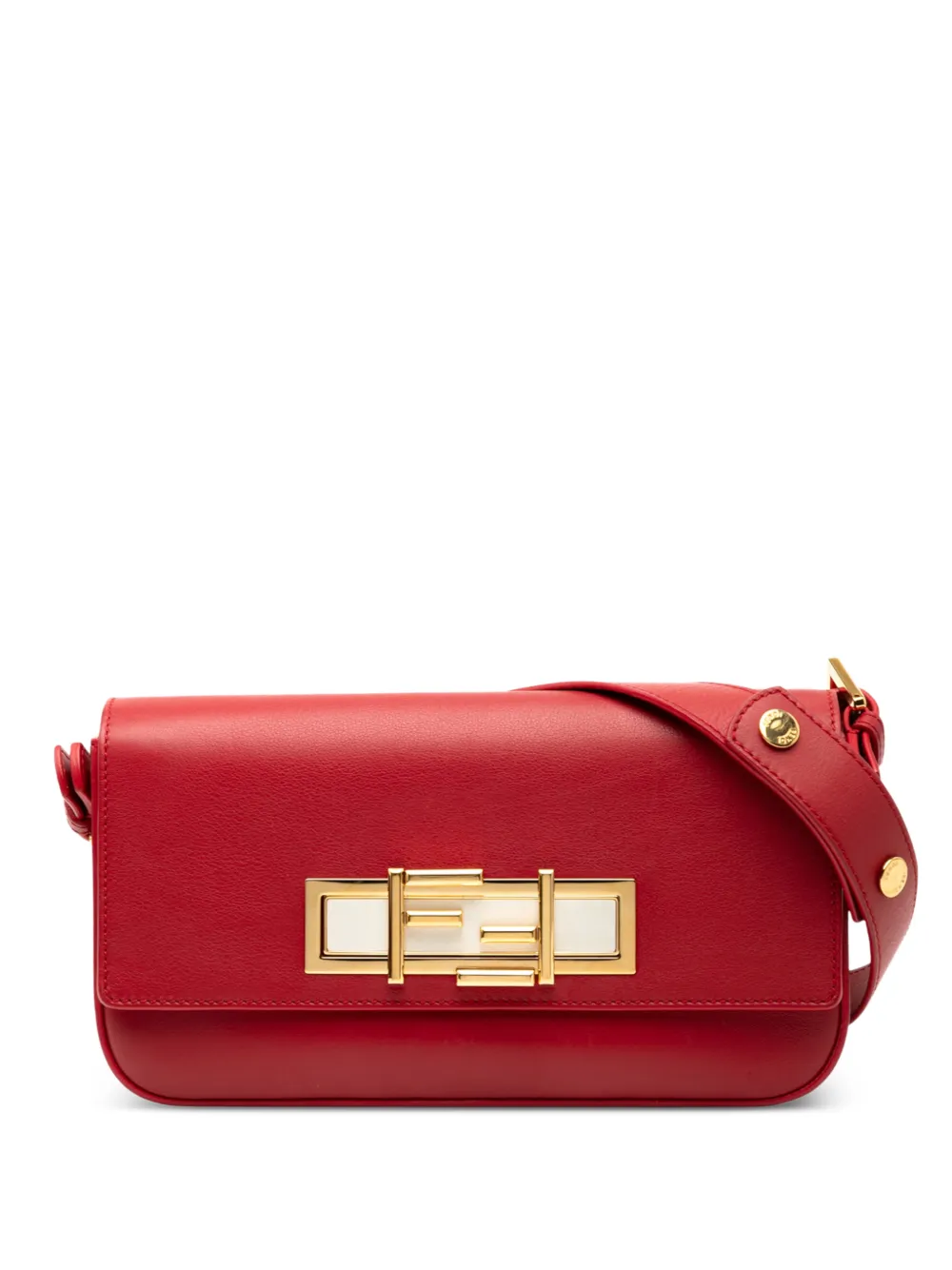 Fendi Pre-Owned 2000-2010 Leather 3Baguette shoulder bag | Red | Image 1