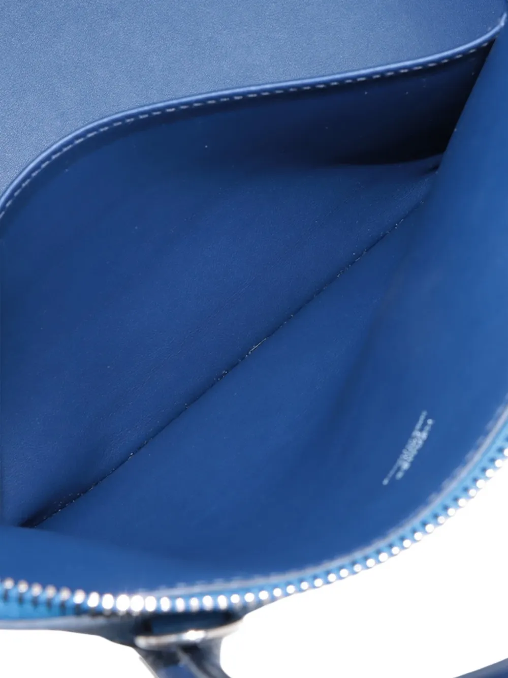 Pre-owned Hermes 2021 Epsom Rainbow Bolide 1923 30 Satchel In Blue