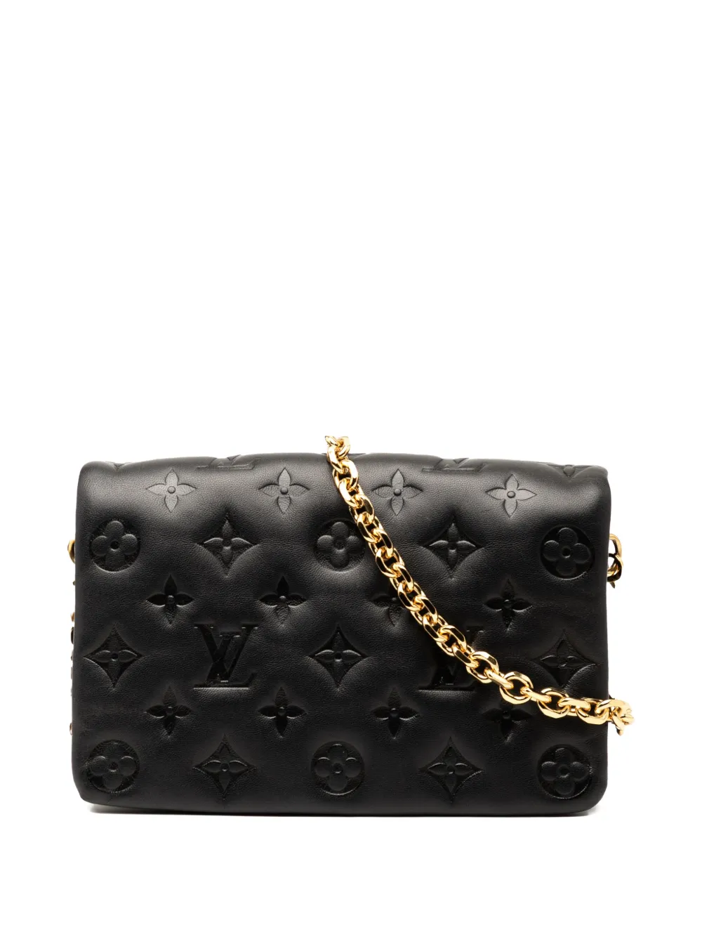 Louis Vuitton Pre-Owned 2021-2025 Monogram Embossed Pochette Coussin crossbody bag - Nero