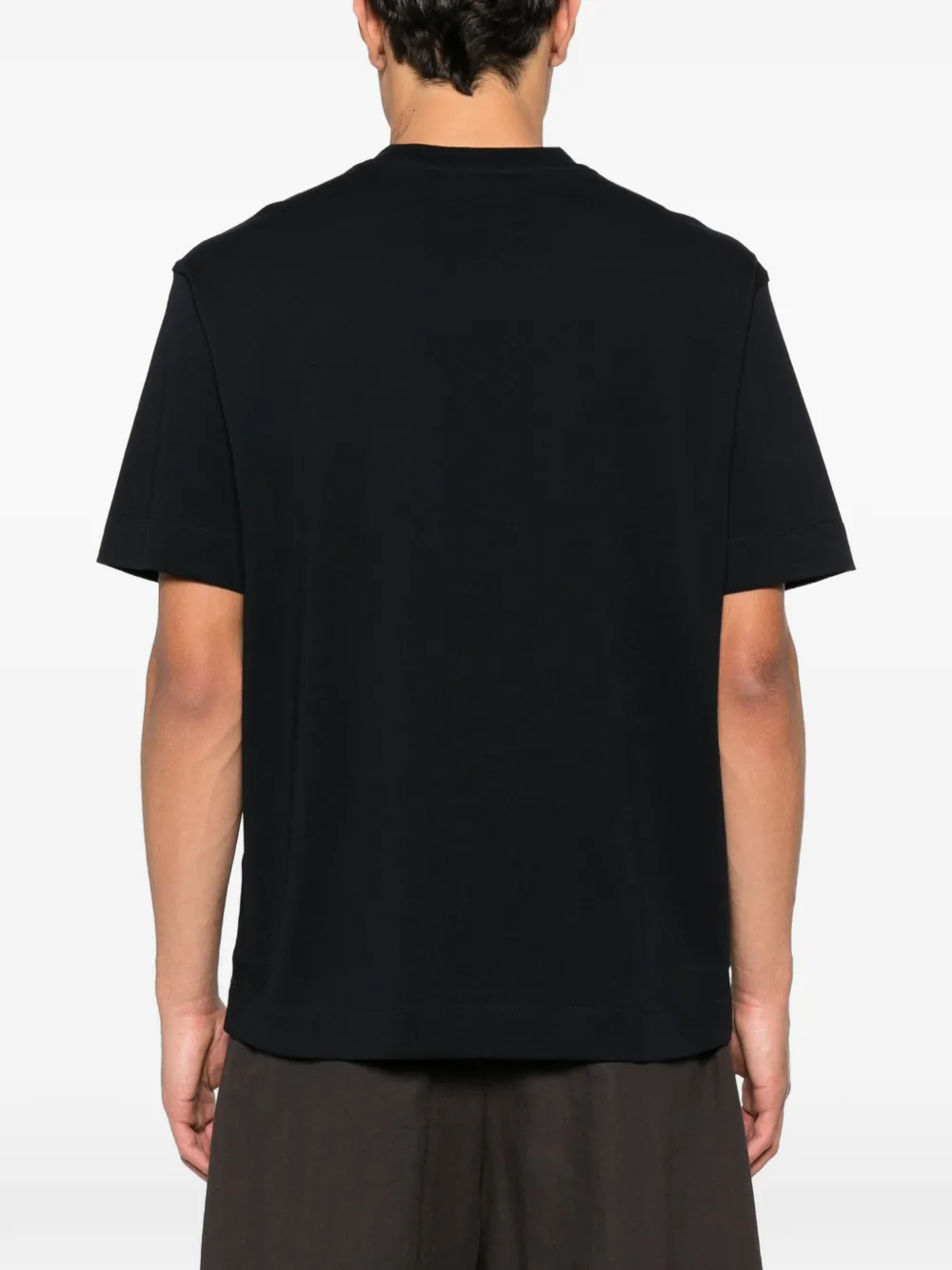 Emporio Armani T-shirt met geborduurd logo Zwart