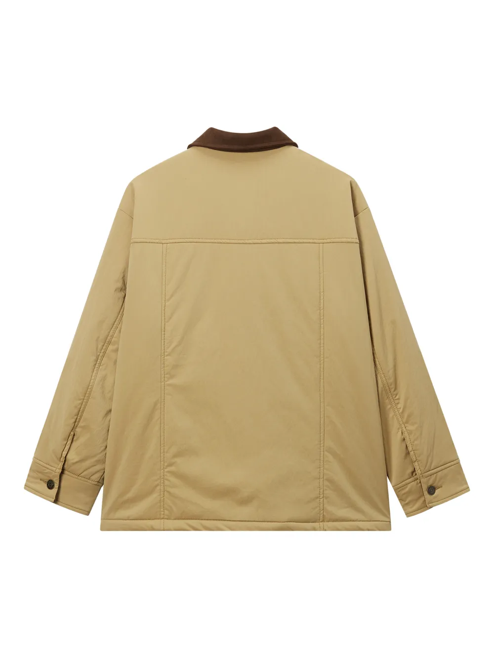 Mini Cream Pocket Collar Jacket In Neutral