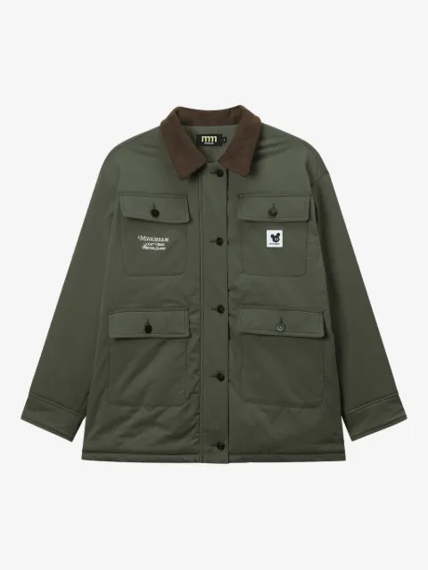 Mini Cream buttoned pocket jacket