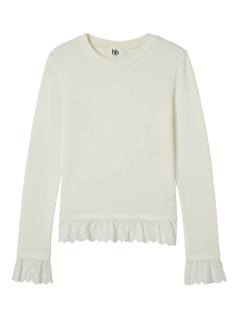 b+ab ruffled top | White | Image 1