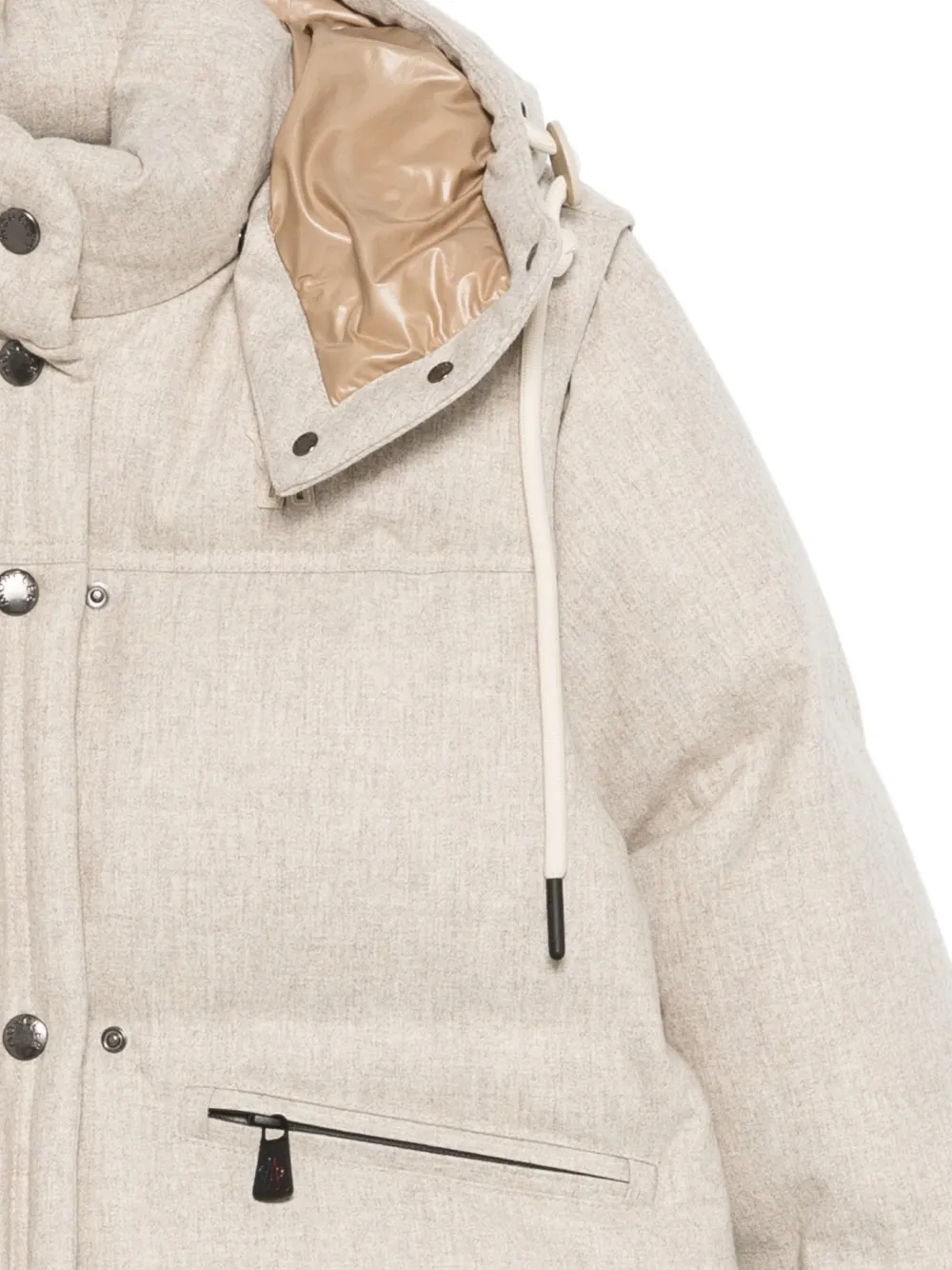 Moncler Grenoble Yintab gewatteerd jack Beige
