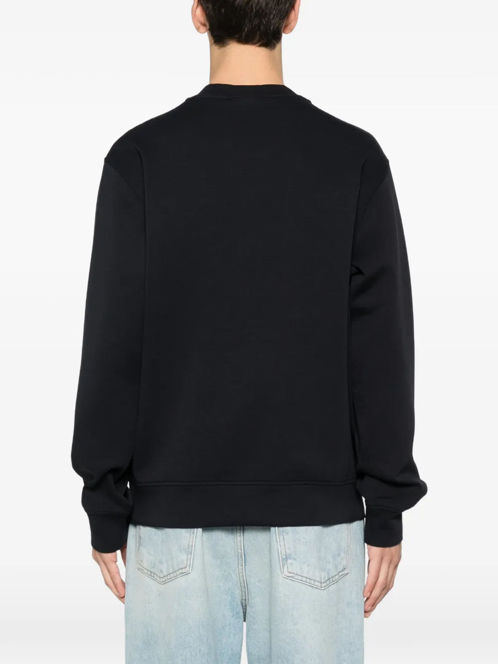 Emporio Armani Sweater met geborduurd logo Zwart